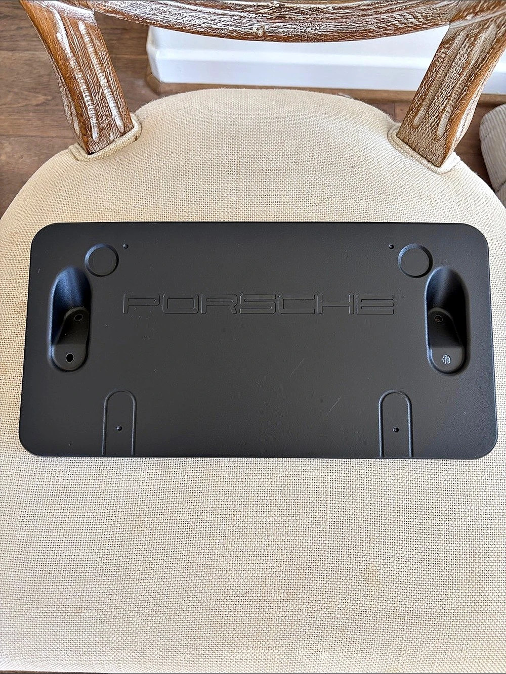 Genuine OEM Porsche Macan Front License Plate Bracket Holder Frame - NEW